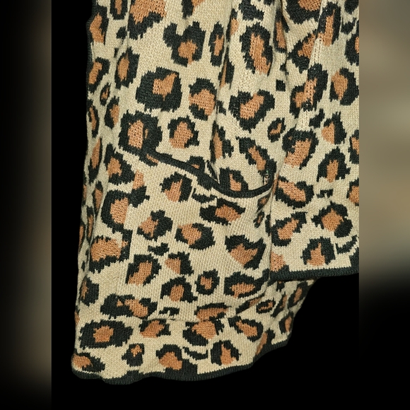 Talbots Plus Leopard Wool Blend Cardigan 2x - Picture 6 of 6